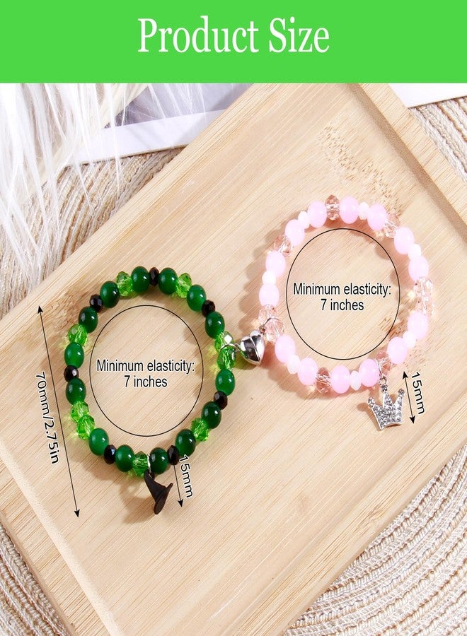 PQJSJDR 2 pcs Magic Matching Bracelets for Best Friends,Friendship BFF Bracelets,Sorceress Hat Charm Bangle Gift for Bestfriend Party Dress Accessories - Image 2
